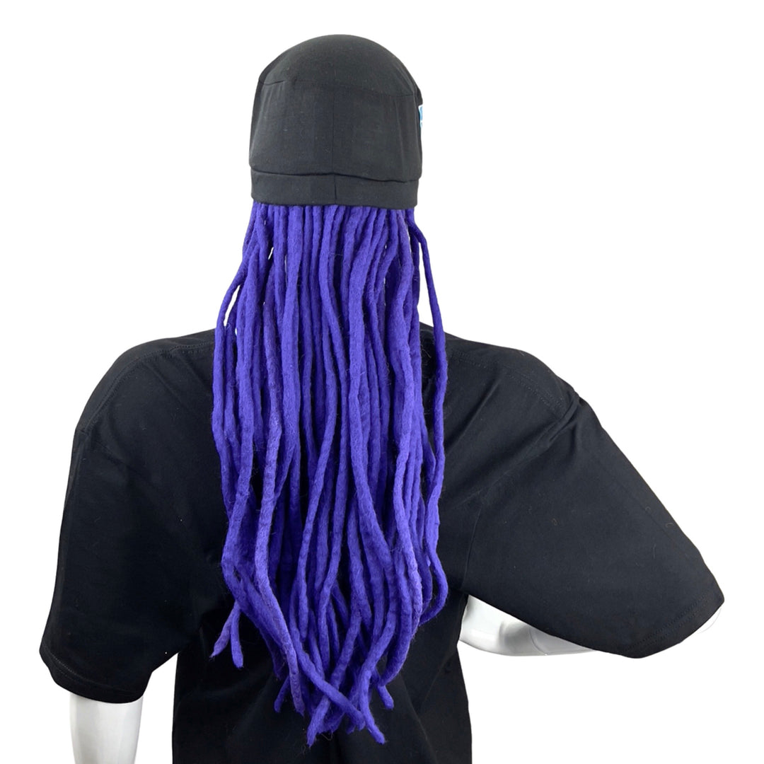 Shredlocks Purple Dreadlocks Hat Fanlocks