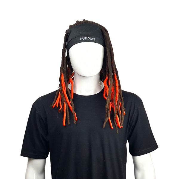 Fanlocks Headband-BrownOrange-Front